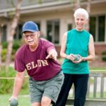 Senior Couple Playing with Ball
