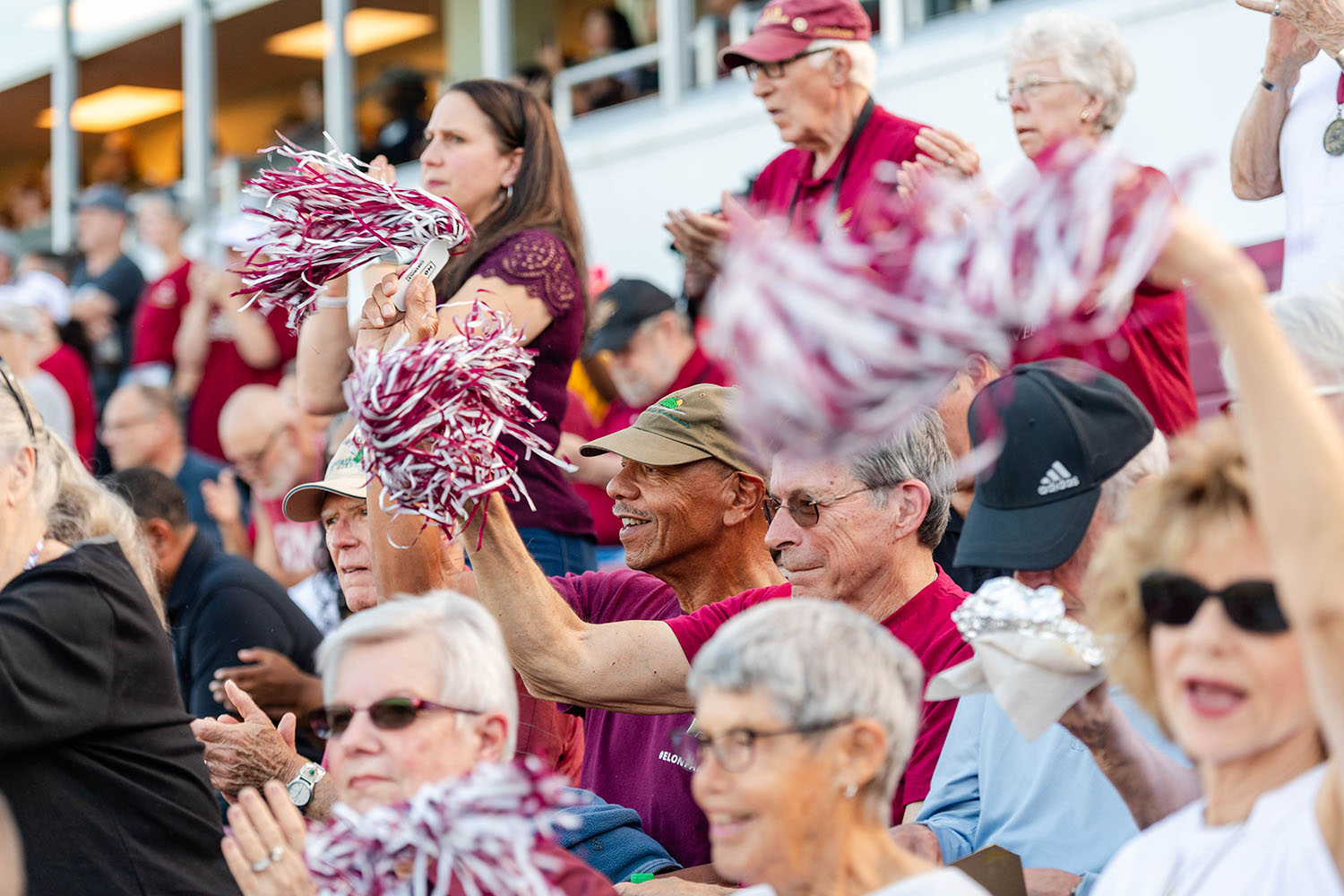 Senior People Celebrating a Competition