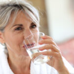 Senior Woman Drinking a Water
