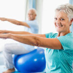 Senior Couple Doing Exercise