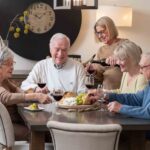 Senior Family Enjoying a Dinner