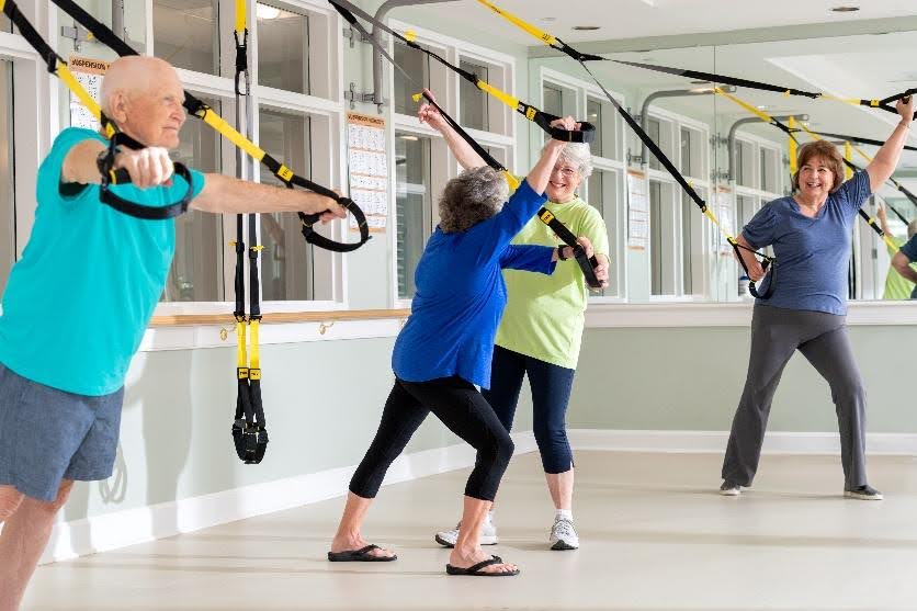 Group of Senior People Doing Excercise